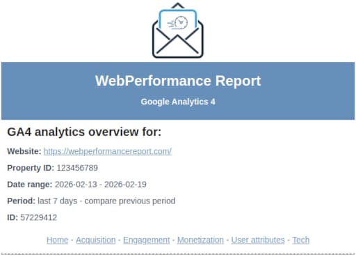 Analytics Report Details